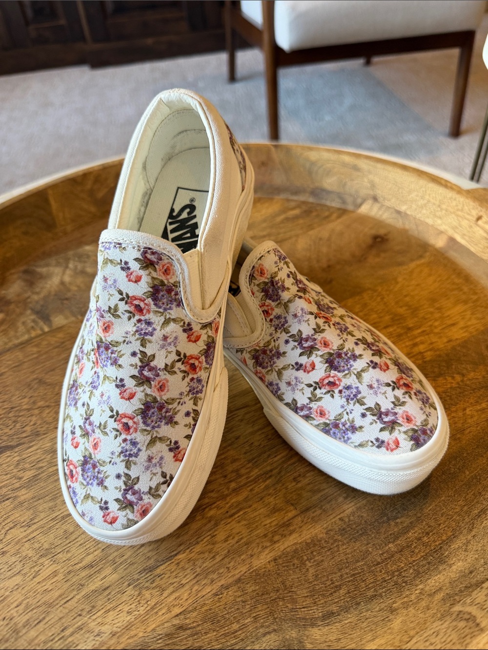 Vans Kids White Low-Top Sneakers
